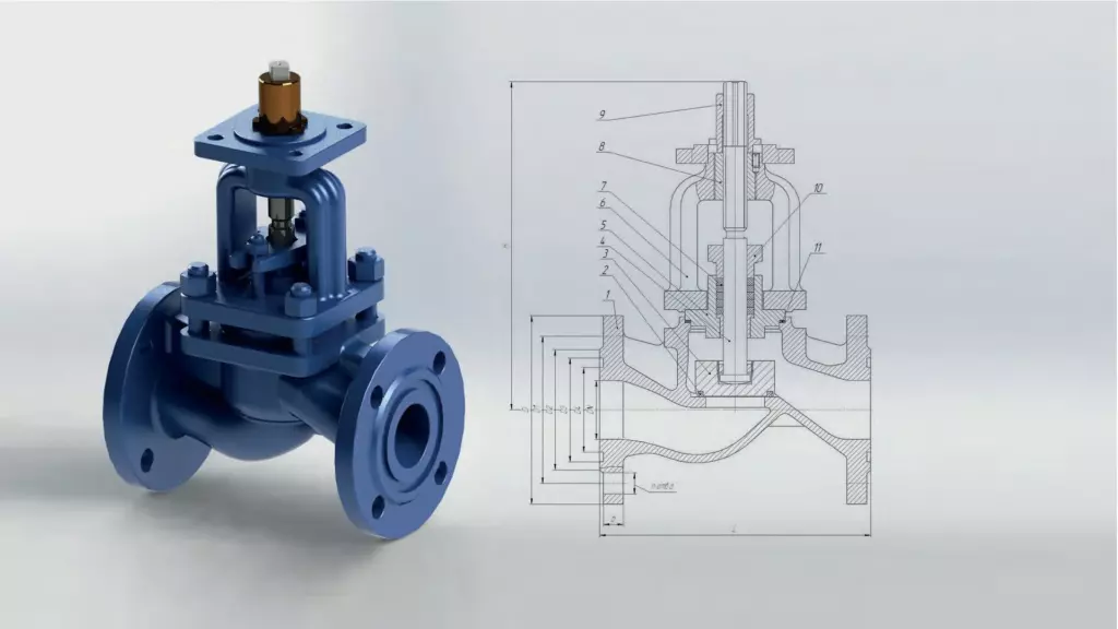 ЛПА21001э, ЛПА21002э DN25-150 под электропривод